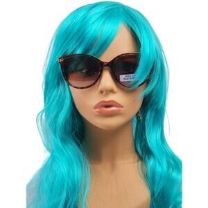 Foster Grant Beige Tortoise Shell Full Cat Eye Frame Sunglasses w/ Gradient Tint